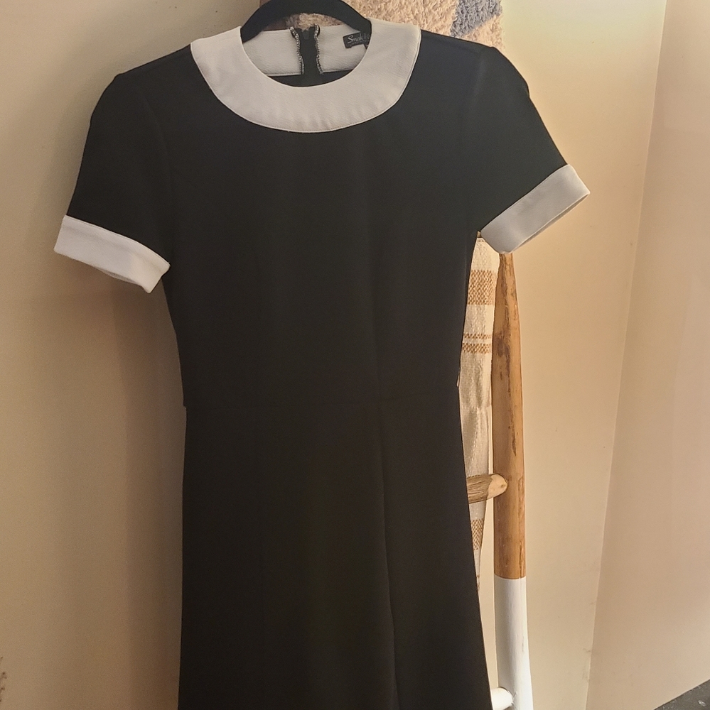 Black and white vintage 60's dress